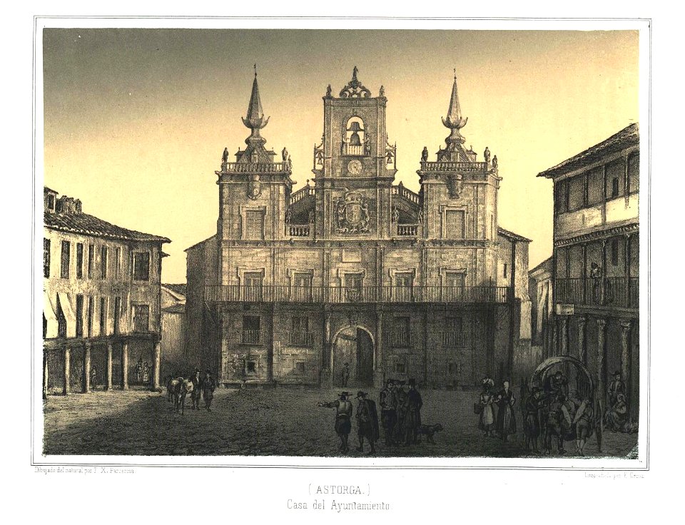 Casa del Ayuntamiento, Astorga, 1855