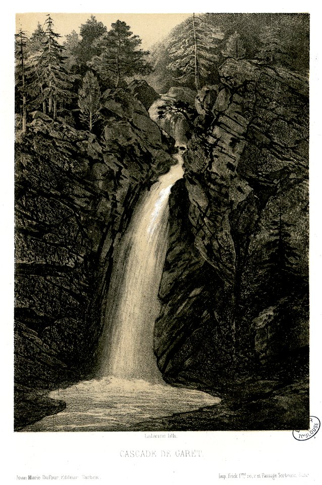 Cascade de Garet - Fonds Ancely - B315556101 A LALANNE 2 023
