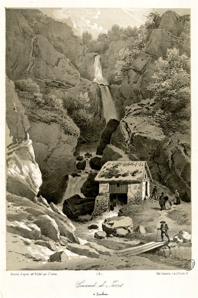 Cascade de Juzet, à Luchon - Fonds Ancely - B315556101 A LATOUR 006
