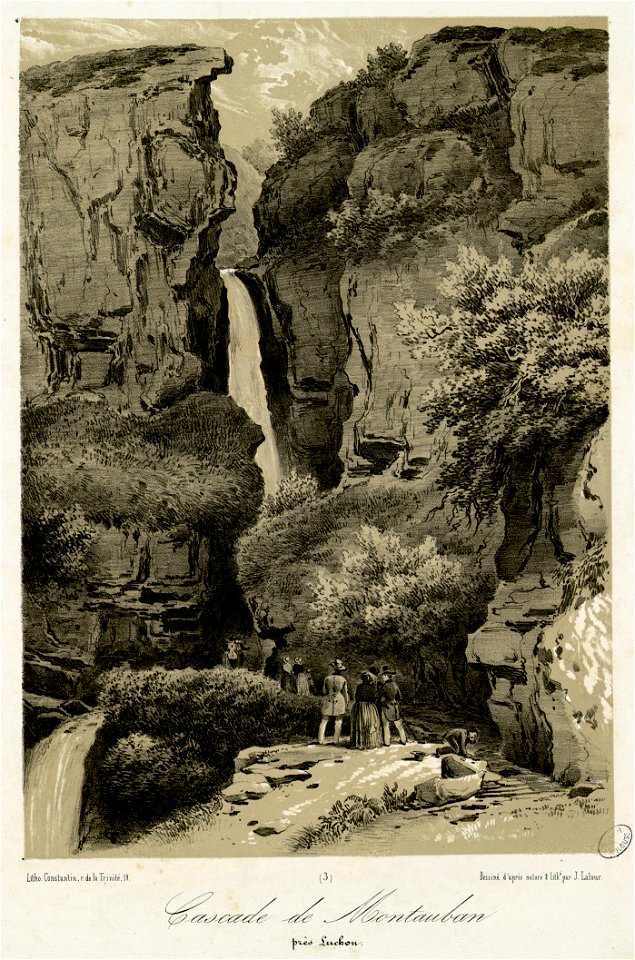 Cascade de Montauban près Luchon - Fonds Ancely - B315556101 A LATOUR 003