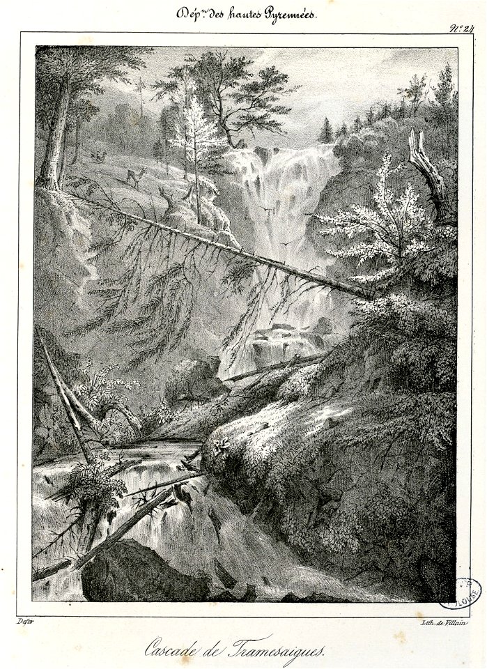 Cascade de Tramesaigues (Tramezaïgues) (Hautes Pyrénées) - Fonds Ancely - B315556101 A DEFER 027