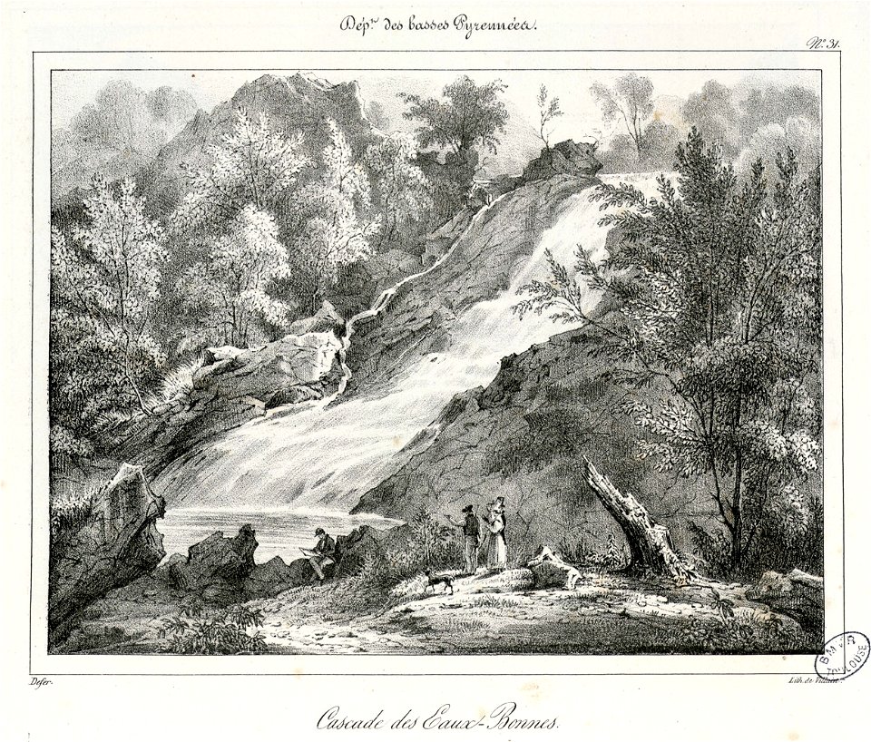 Cascade des Eaux-Bonnes (Basses Pyrénées) - Fonds Ancely - B315556101 A DEFER 034