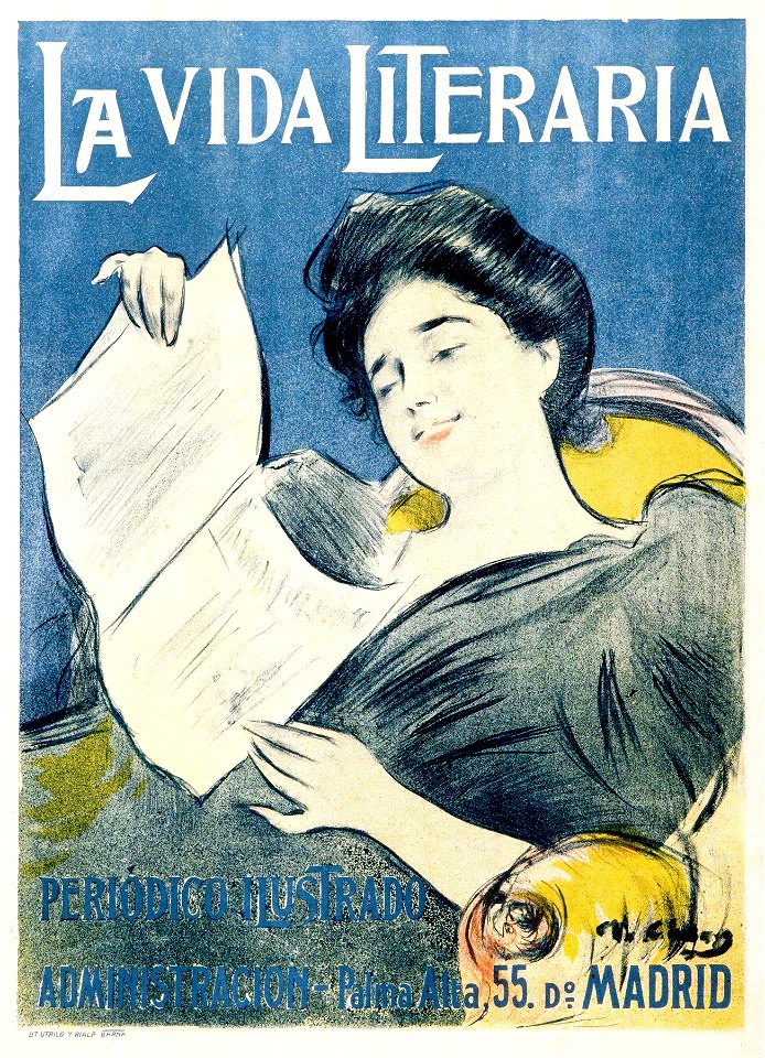 CASAS CARBÓ, Ramón. La vida literaria, Madrid, c. 1899