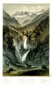 Cascade du Coeur (Vue prise près de la première hôtellerie) - Fonds Ancely - B315556101 A GORSE 5 003