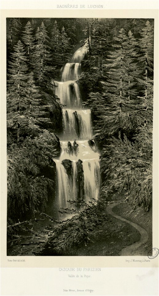 Cascade du Parisien - Vallée de la Pique - Fonds Ancely - B315556101 A PETIT 3 014