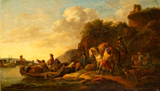 Casanova, Francesco Giuseppe - Ferry Boat - Google Art Project