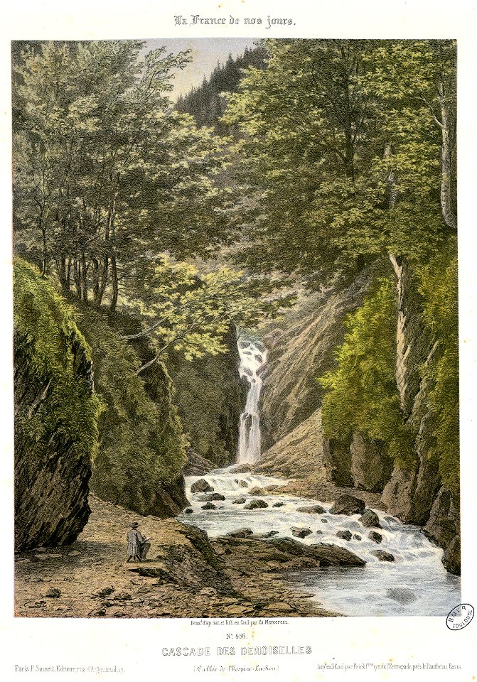 Cascade des Demoiselles (Vallée de l'Hospice-Luchon) - Fonds Ancely - B315556101 A MERCEREAU 1 015
