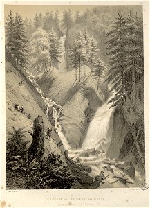 Cascade dite du Coeur - Vallée du Lys près Luchon (Haute Garonne) - Fonds Ancely - B315556101 A PARIS 1 018
