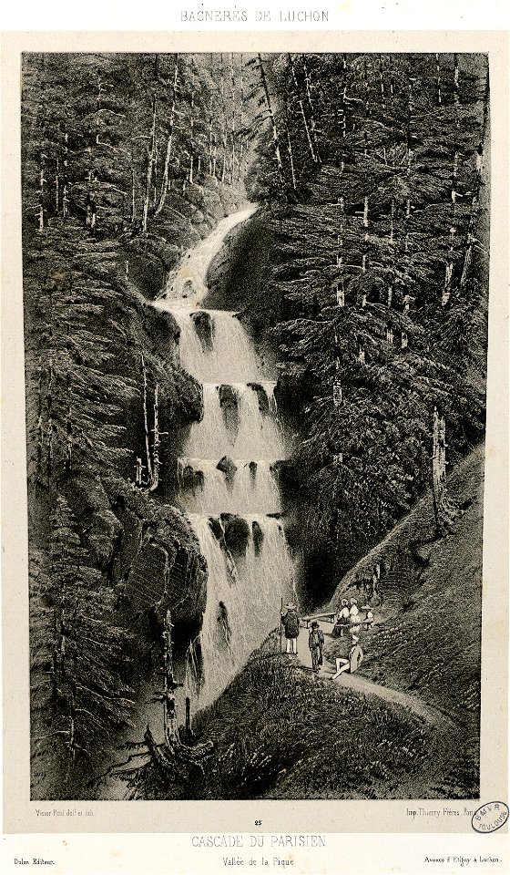 Cascade du Parisien - Vallée de la Pique - Fonds Ancely - B315556101 A PETIT 1 024