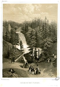Cascade du Pont d'Espagne (Hautes- Pyrénées, 21) - Fonds Ancely - B315556101 A AUBRUN 1 012