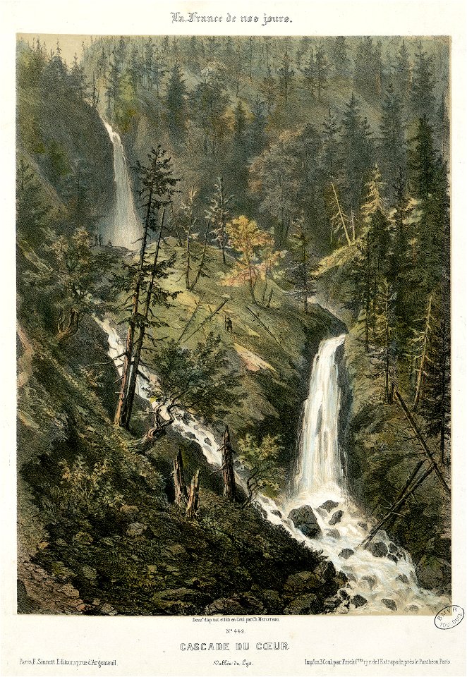 Cascade du Coeur - Vallée du Lys - Fonds Ancely - B315556101 A MERCEREAU 1 008