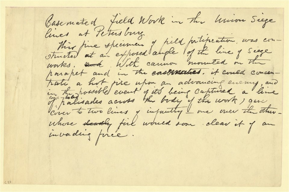 Casemated Field Work in the Union Siege lines at Petersburg LCCN2004660594