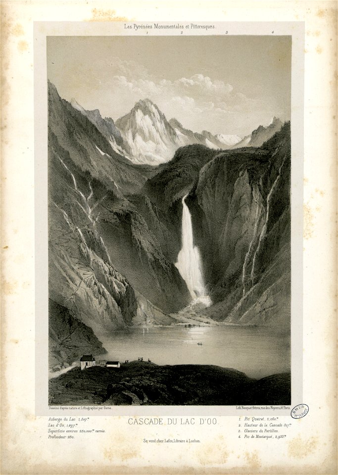 Cascade du Lac d'Oo (i.e. Oô) - Fonds Ancely - B315556101 A GORSE 3 009