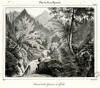 Cascade de la sapinière de Gabas (Basses Pyrénées) - Fonds Ancely - B315556101 A DEFER 050
