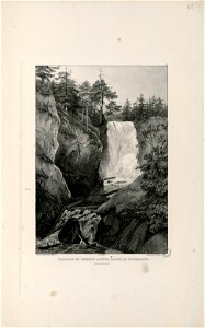 Cascade de Tremes-Aigues (i.e. Tramezaygues), route du Tourmalet (Hautes Pyrénées) - Fonds Ancely - B315556101 A JACOTTET 1 051