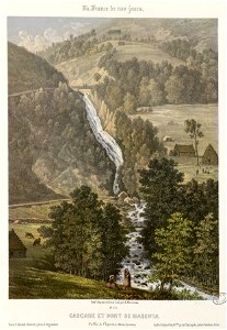 Cascade et Pont de Magenta, Vallée de l'Esponne (Hautes Pyrénées) - Fonds Ancely - B315556101 A MERCEREAU 7 009