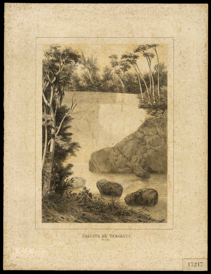 Cascata de Tamarati, Petrópolis - gravura 2