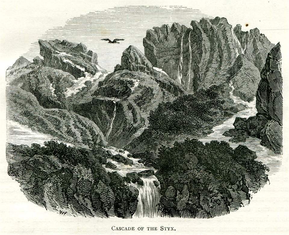 Cascade of the Styx - Mahaffy John Pentland - 1890