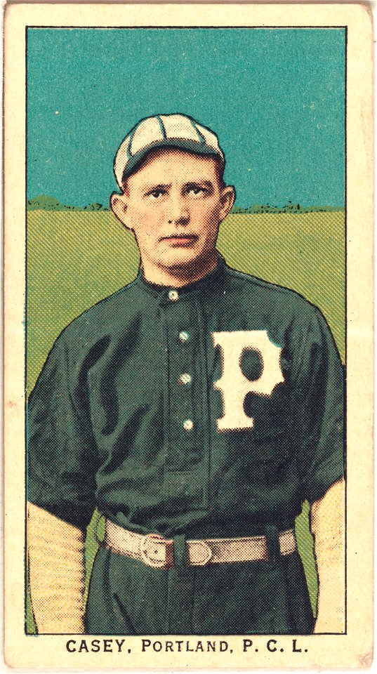 Casey, Portland Team, baseball card portrait LCCN2008677305