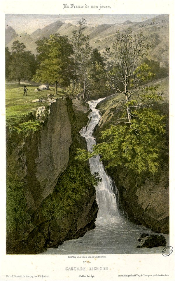 Cascade Richard - Vallée du Lys - Fonds Ancely - B315556101 A MERCEREAU 1 003
