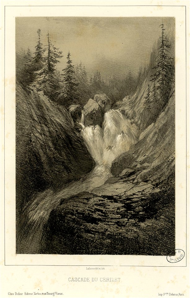 Cascade du Cériset - Fonds Ancely - B315556101 A ABADIE 2 072