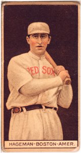 Casey Hageman, Boston Red Sox, baseball card portrait LCCN2008678014