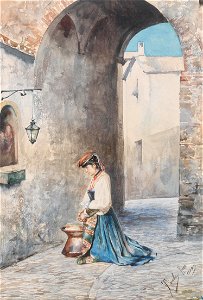 Casimiro Tomba Betende Italienerin 1880