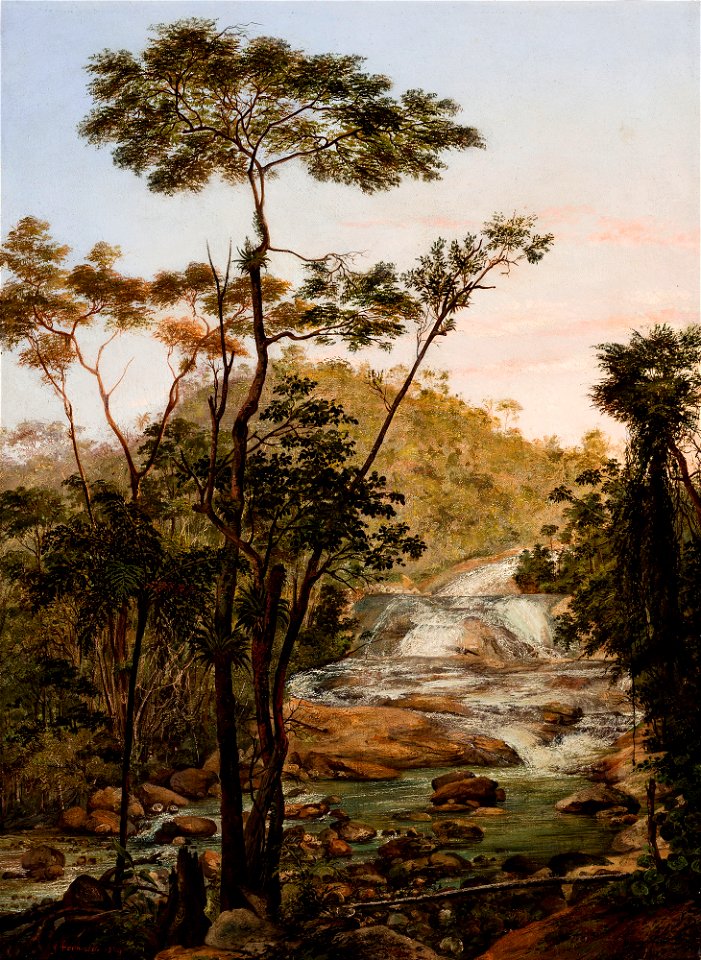 Cascata dos Bulhões (atribuído), da Coleção Brasiliana Iconográfica