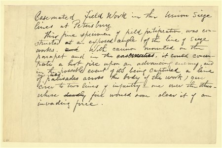 Casemated Field Work in the Union Siege lines at Petersburg LCCN2004660594