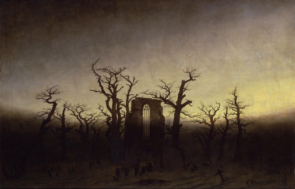 Caspar David Friedrich - Abtei im Eichwald - Google Art Project