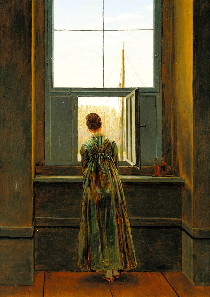 Caspar David Friedrich - Frau am Fenster - Google Art Project