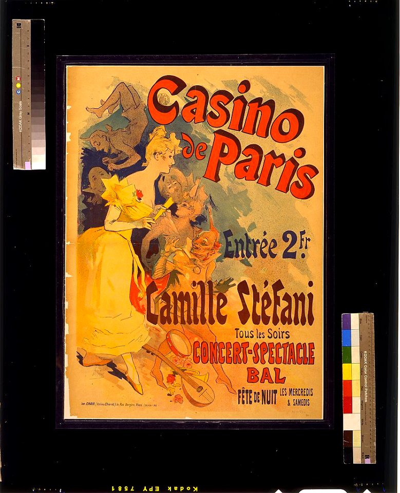 Casino de Paris. Camille Stéfani. Concert-spectacle bal - J. Chéret. LCCN2004675146