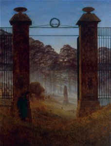 Caspar David Friedrich - The Cemetery - Google Art Project. Free illustration for personal and commercial use.