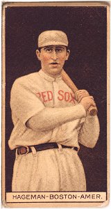 Casey Hageman, Boston Red Sox, baseball card portrait LCCN2008678014