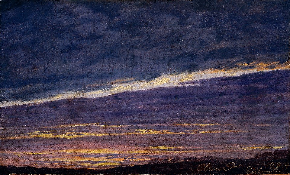Caspar David Friedrich - Abendlicher Wolkenhimmel - 2379 - Österreichische Galerie Belvedere
