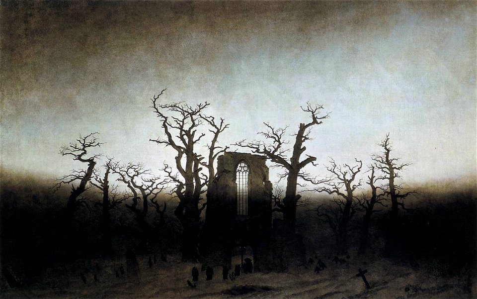 Caspar David Friedrich - The Abbey in the Oakwood - WGA08240