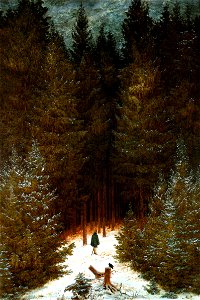 Der Chasseur im Walde - Caspar David Friedrich