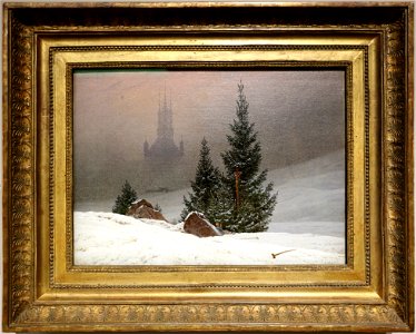 Caspar david friederich, paesaggio invernale, 1811 ca