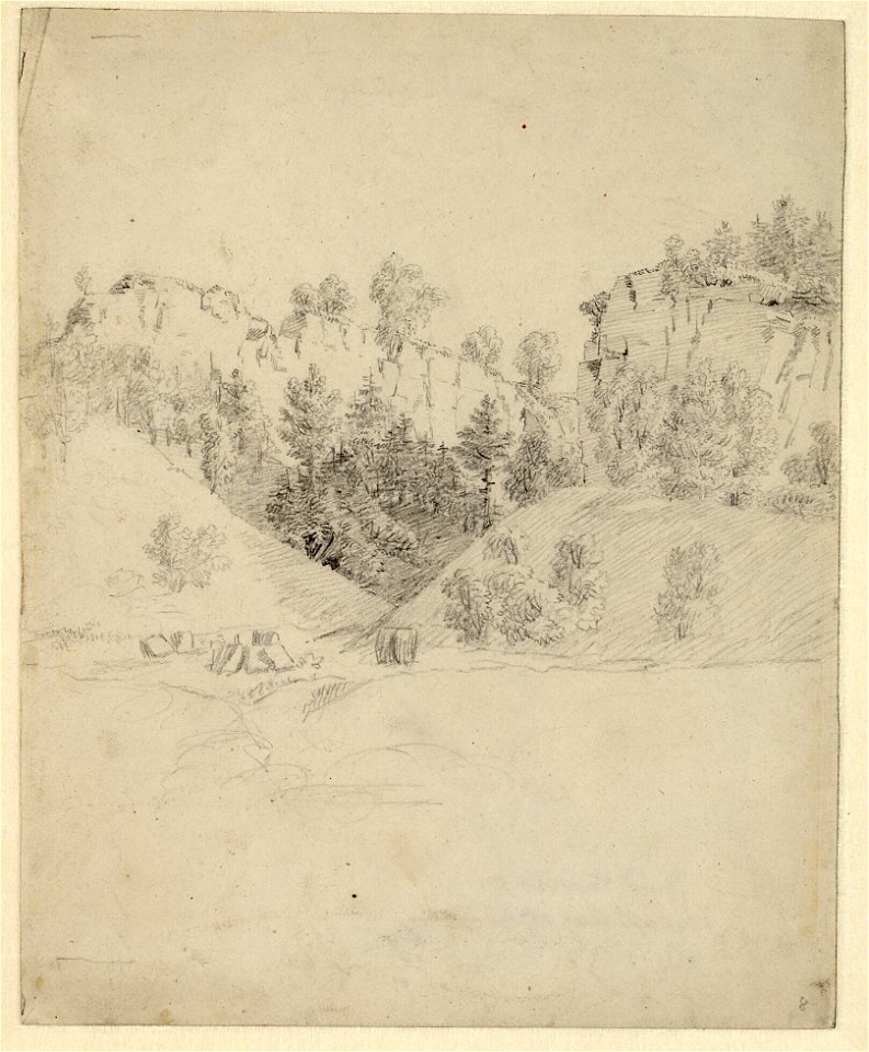 Caspar David Friedrich - Landschaft mit einem Steinbruch