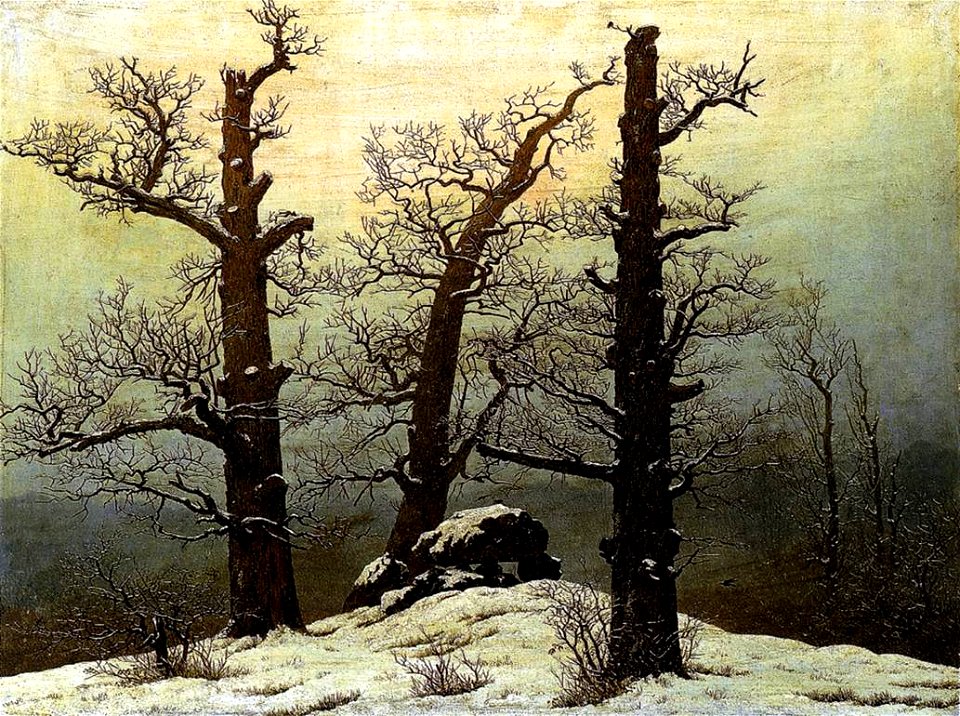 Caspar David Friedrich - Dolmen in the Snow - WGA08234