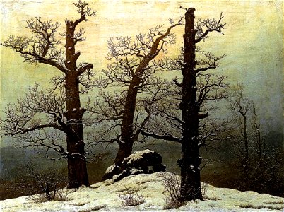 Caspar David Friedrich - Dolmen in the Snow - WGA08234