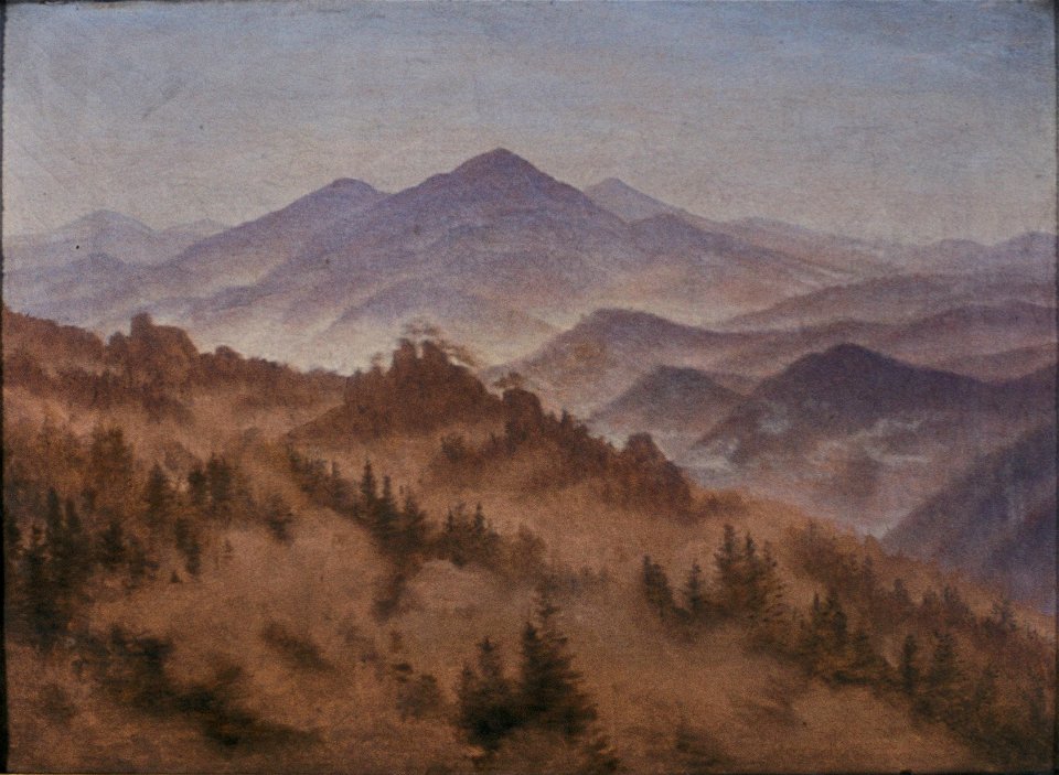 Caspar David Friedrich - Landschaft mit dem Rosenberg in der böhmischen Schweiz