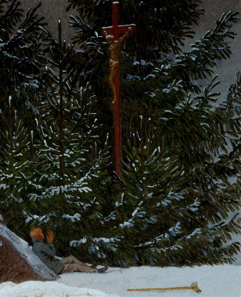 Caspar David Friedrich - Winterlandschaft (detail)
