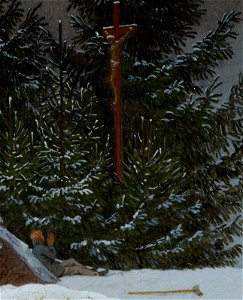 Caspar David Friedrich - Winterlandschaft (detail)