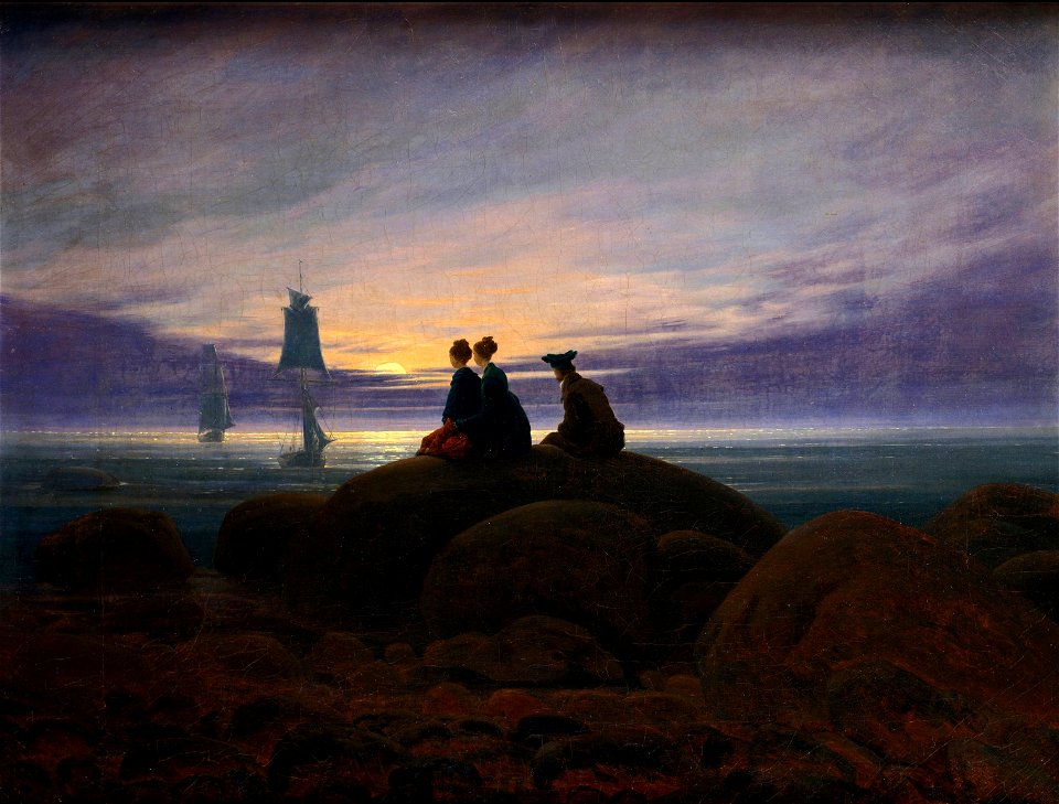 Caspar David Friedrich - Moonrise by the Sea - WGA08266