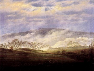 Caspar David Friedrich - Fog in the Elbe Valley - WGA8261