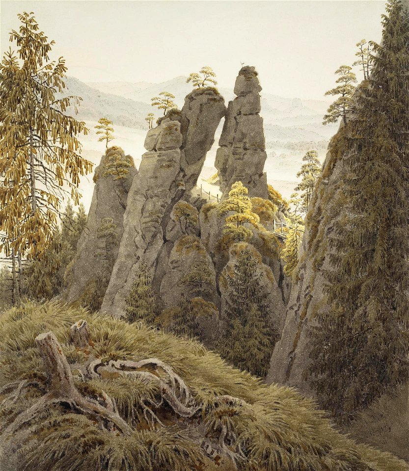 Caspar David Friedrich - Das Neurathener Felsentor