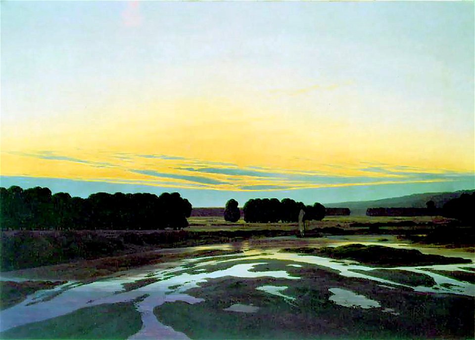 Caspar David Friedrich - Das Große Gehege bei Dresden