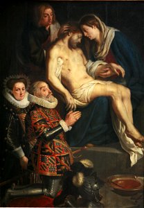 Caspar de Crayer-Pieta with portraits of Henry van Dondelberghe and wife mg 2995