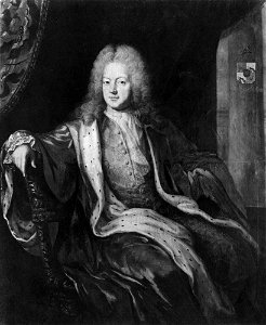 Caspar Kenckel - Carl Gyllenstierna of Steninge (1649-1723), count, councillor, supreme chamberlain, crown equerry, married to Anna Maria Soop of Limingo - NMGrh 1802 - Nationalmuseum
